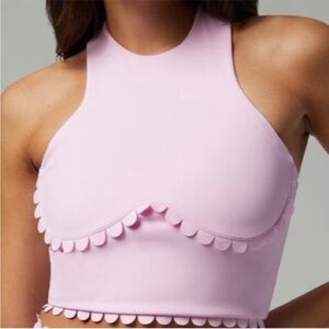 Brand new IVL collective peony scallop corset tank